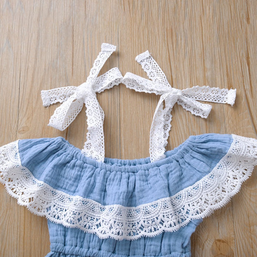 Jumpsuit Monohombro de Encaje para Niña - Diseño Moderno y Elegante - Image 7