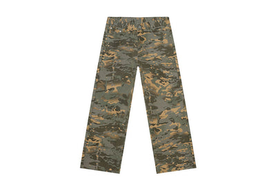 Jeans Rectos Estilo Camuflaje Lavado Clásico - Image 4