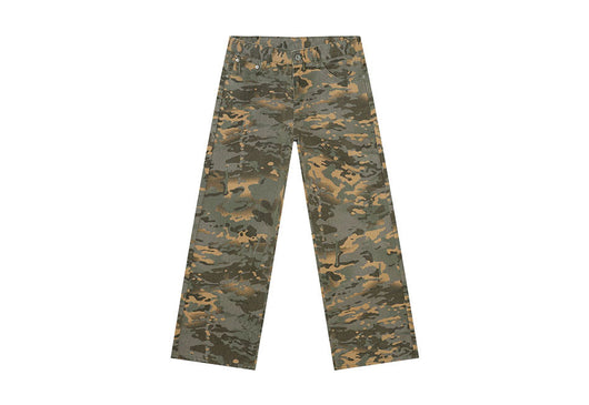 Jeans Rectos Estilo Camuflaje Lavado Clásico - Image 4