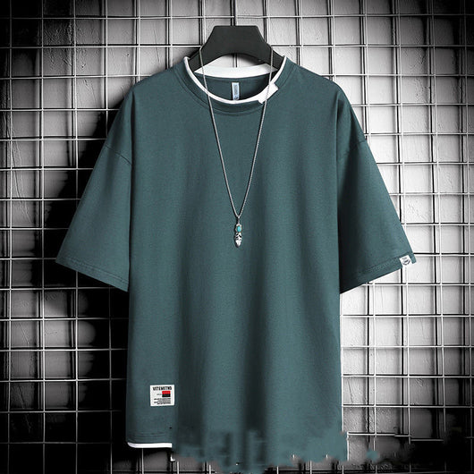 Camiseta Suelta Estilo Hong Kong para Hombre - Image 3