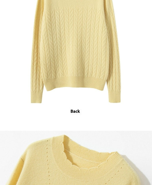 Suéter Cuello Alto en Cashmira Pura para Mujer - Corte Holgado - Image 17