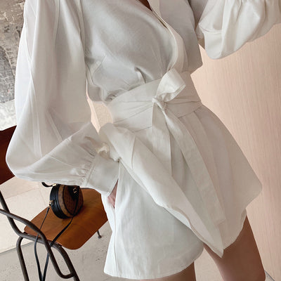 Camisa Blanca Casual Elegante - Image 3