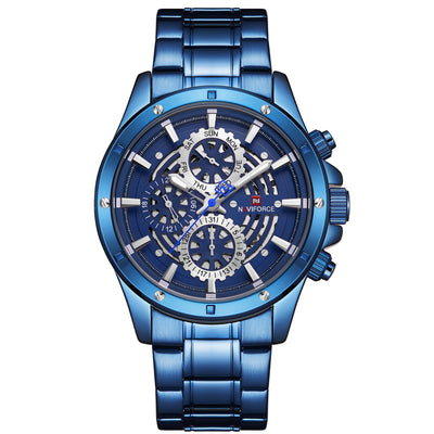 Reloj de Cuarzo Multifunción con Tres Esferas