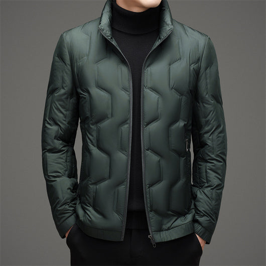Chaqueta Acolchada Ligera con Cuello Alto para Invierno - Image 4