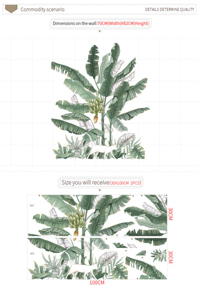 Papel Tapiz Autoadhesivo Árbol de Plátano para Dormitorio y Sala - Image 11