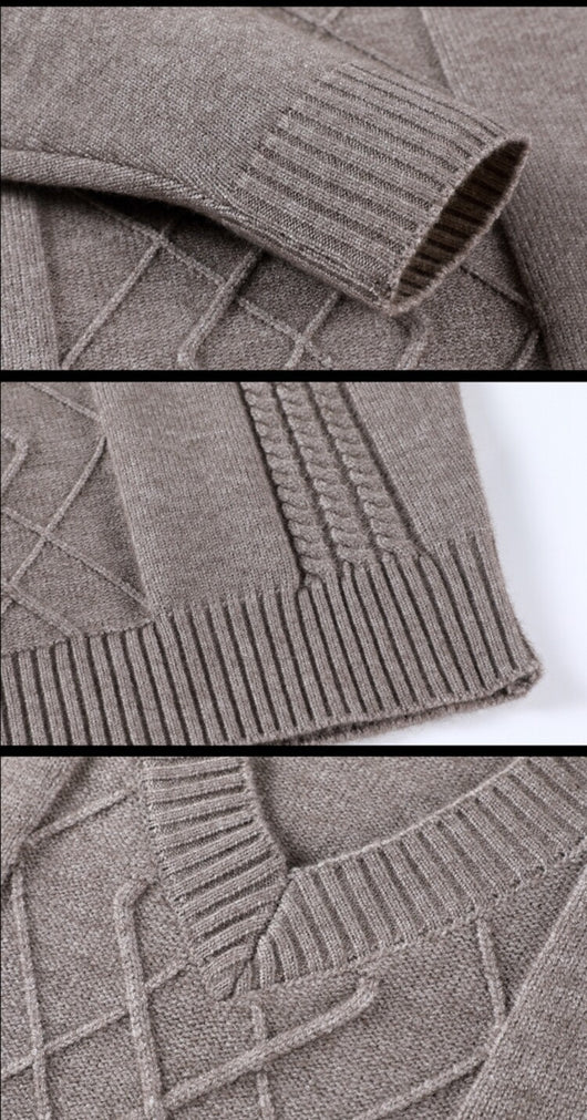 Suéter Casual para Hombre con Cuello Tipo Polo - Pullover de Punto - Image 38