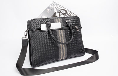 Maletín Profesional Hombre Crossbody Tejido - Bolsa Ejecutiva para Computadora - Image 22