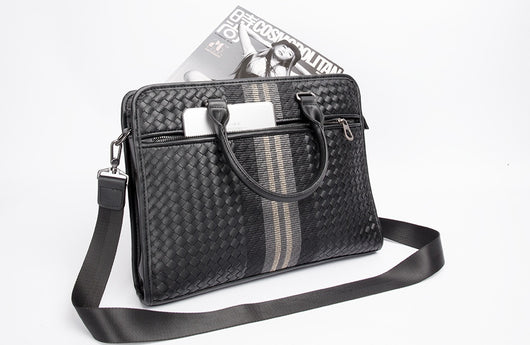 Maletín Profesional Hombre Crossbody Tejido - Bolsa Ejecutiva para Computadora - Image 22