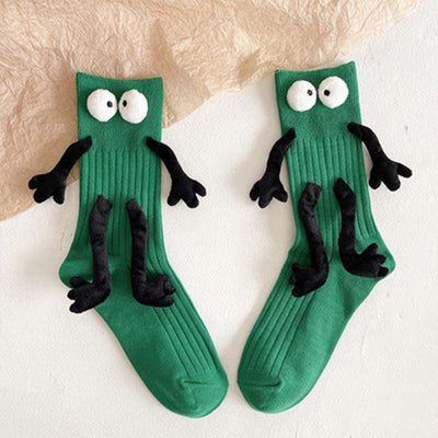 Calcetines Cortos de Algodón Puro con Muñeca Adorable - Diseño para Parejas - Image 4