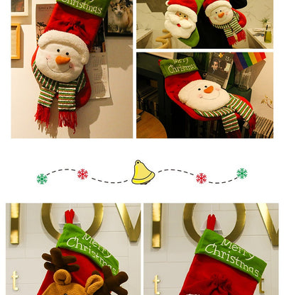 Medias Navideñas Decorativas - Juego de Tamaños Grande, Mediano y Pequeño - Image 56