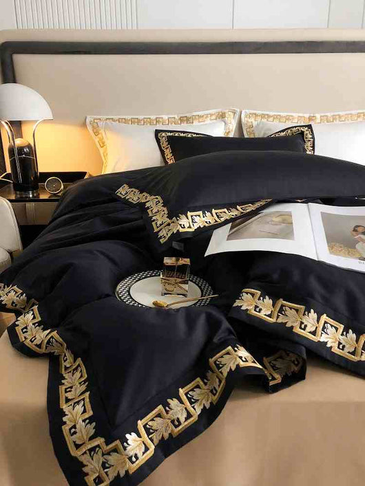 Juego de Cama 4 Piezas Algodón Pima 120s Bordado Premium - Image 11