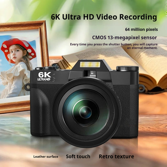 Cámara Mirrorless 6K HD Retro - Profesional y Compacta
