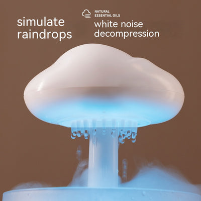Difusor de Aroma con Luz Ambiental de Siete Colores y Efecto Lluvia Nube - Image 3