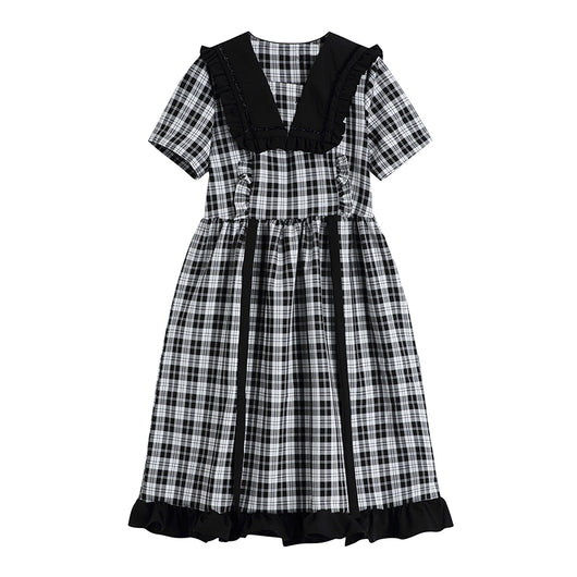 Vestido Cuadros Francés para Mujer