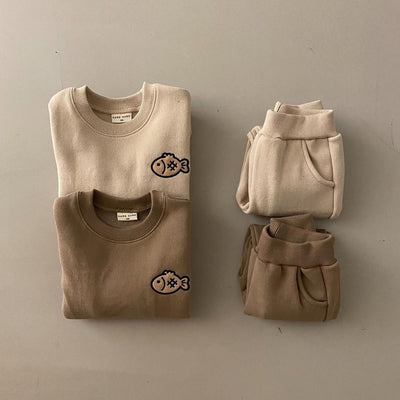 Conjunto de Abrigo Infantil Grueso: Suéter y Pantalón Térmico - Image 5