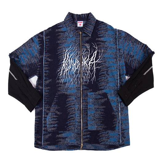 Chaqueta Universitaria Blue Lightning Grafiti - Marca National Tide - Image 4