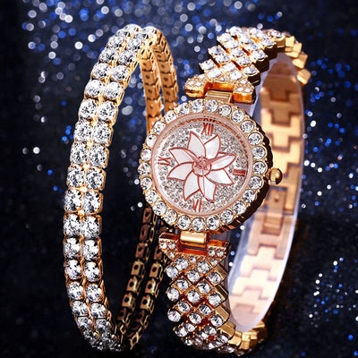 Reloj Pulsera Diamante Temperamento Moda Estrella - Set de Regalo Creativo para Mujer - Image 7
