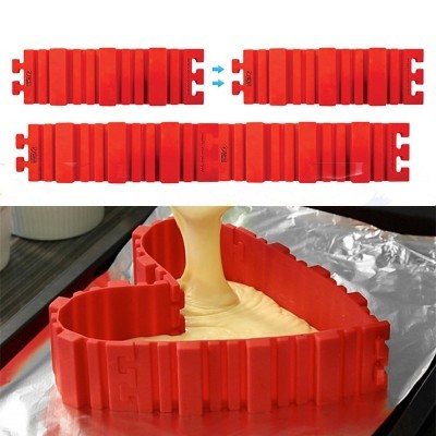 Juego de 4 Moldes de Silicona para Pasteles