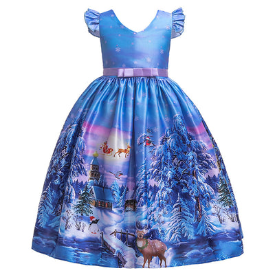 Vestido Largo Estampado Navideño - Image 8