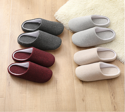 Pantuflas Cálidas de Algodón Negro para Hombre - Antideslizantes y Cómodas - Image 7