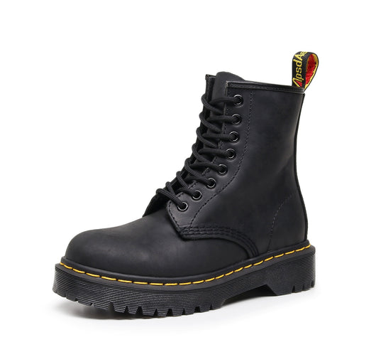 Botas Motociclista de Cuero Genuino Estilo Británico para Mujer - Image 12