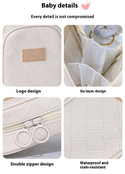 Estuche Escolar Tejido con Diseño Cuadros Diamante - Gran Capacidad - Image 17