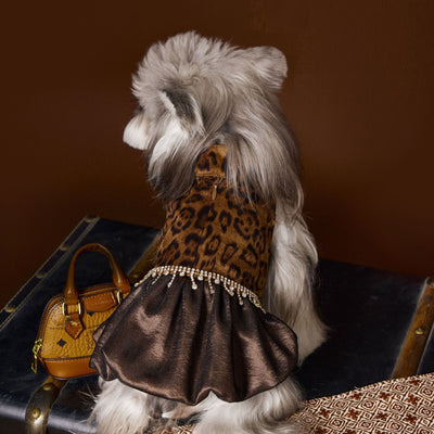 Vestido Otoñal Estampado Leopardo para Perros - Image 3