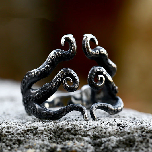 Anillo de Acero Inoxidable Personalizado para Hombre con Diseño Pulpo - Image 7