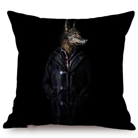 Funda de Almohada para Auto Serie Lobo Animal 3D Explosiva - Image 30