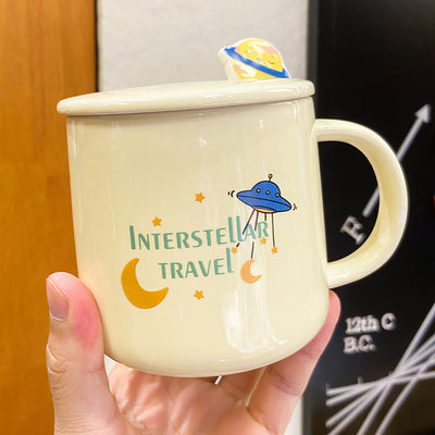 Taza de Café Personalizada de Cerámica con Tapa y Cuchara - Image 12