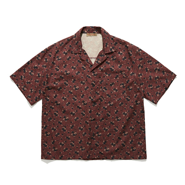 Camisa Retro Estampada para Hombre - Manga Corta Verano