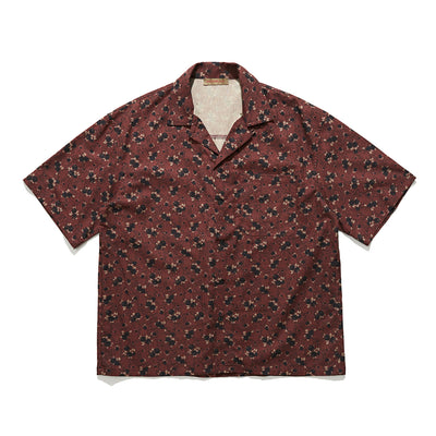 Camisa Retro Estampada para Hombre - Manga Corta Verano