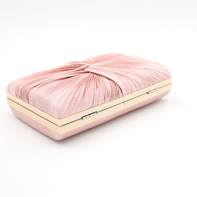 Bolso de Noche Elegante con Pliegues y Asa de Cadena - Image 3