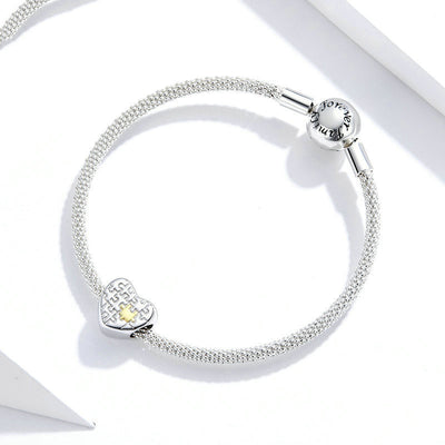 Dije Puzzle Corazón Plata S925 - Pulsera DIY Personalizable - Image 5