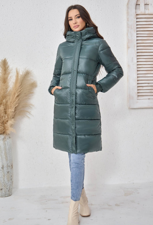 Abrigo Acolchado de Algodón para Mujer - Elegancia y Calidez - Image 11