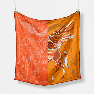 Pañuelo de Seda Estampado Minimalista - Elegancia Versátil - Image 2