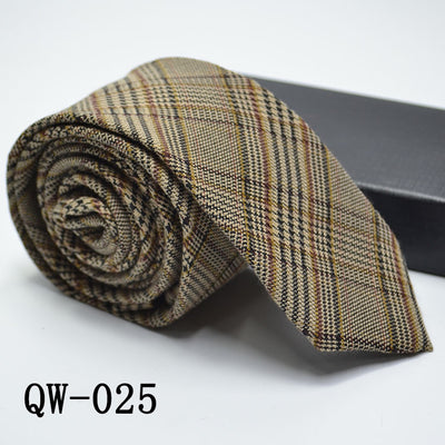 Corbata Angosta de Lana Elegante para Hombre - Image 27