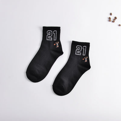 Calcetines Deportivos Alfabeto para Hombre y Mujer - Otoño e Invierno - Image 16