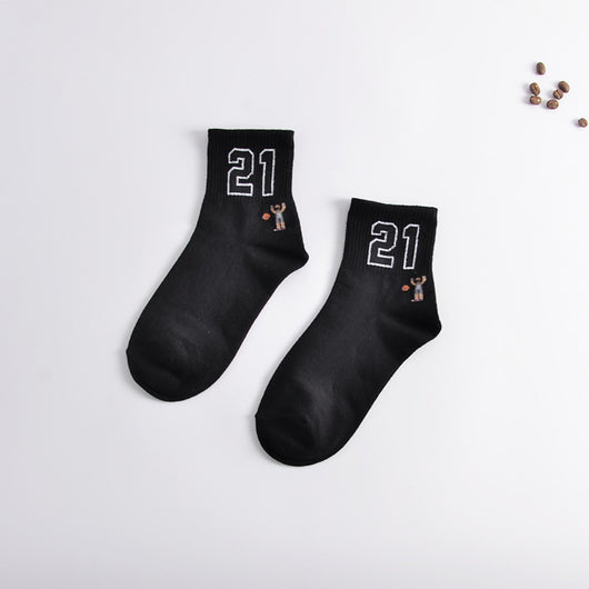 Calcetines Deportivos Alfabeto para Hombre y Mujer - Otoño e Invierno - Image 16