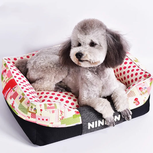 Casa para Mascotas de Algodón Desmontable y Lavable
