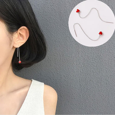 Aretes de Plata Esterlina 925 con Borlas Largas Elegantes - Image 4