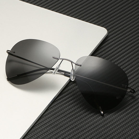 Gafas de Sol Polarizadas Titanio Ultraligeras sin Marco