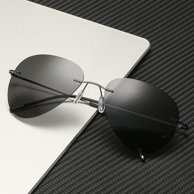 Gafas de Sol Polarizadas Titanio Ultraligeras sin Marco