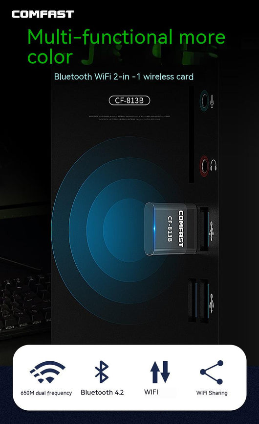 Adaptador Bluetooth Dual Band 2 en 1 con Función Access Point - Image 12