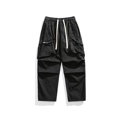 Pantalones Sueltos Retro de Pierna Ancha para Hombre - Image 2
