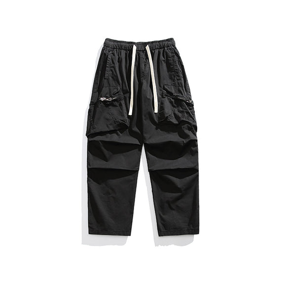 Pantalones Sueltos Retro de Pierna Ancha para Hombre