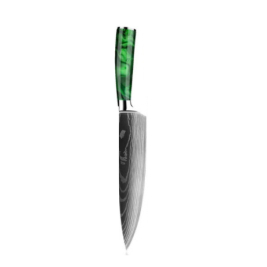 Cuchillo de Chef 8 Pulgadas con Mango de Resina Azul - Image 25