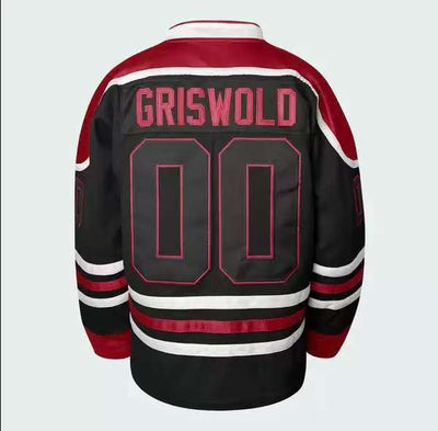 Uniforme de Hockey Hielo Diseño Holgado Negro y Rojo - Image 12