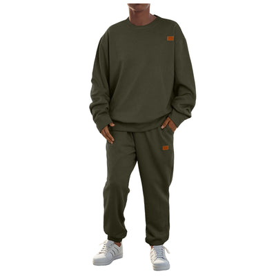 Suéter Tejido Casual Deportivo Cuello Redondo Jacquard Dos Piezas para Hombre - Image 21