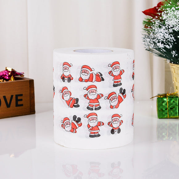 Papel Higiénico Navideño con Diseño Santa Claus - Decoración Festiva del Hogar